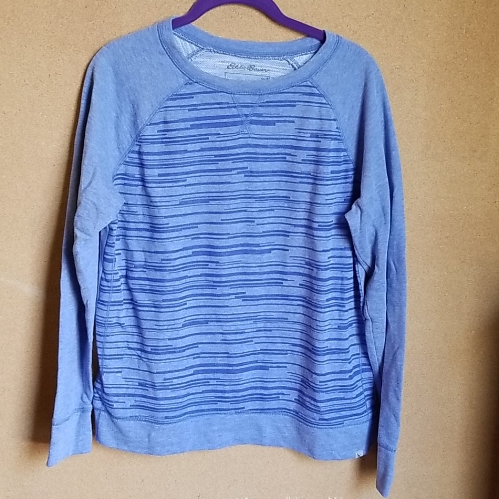 Eddie Bauer striped sweatshirt size medium